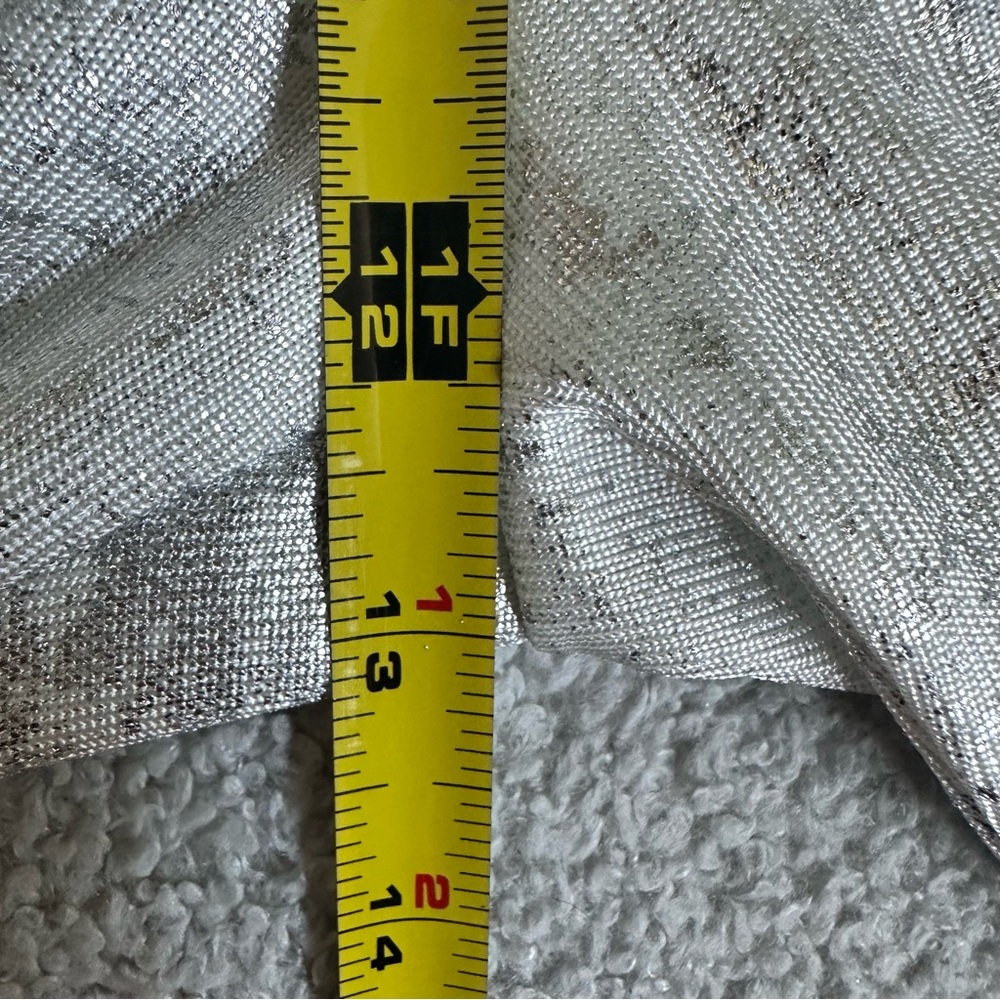 Oober Swank Silky White Metallic Drawstring Jogger Pants, NWOT, Size M - Picture 6 of 9